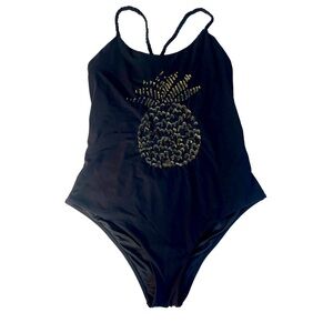Touché Anthropology Black with Gold Pineapple front design.